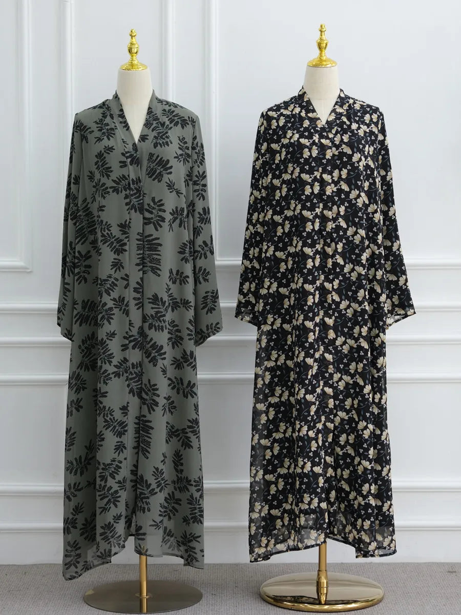 Elara Double Layer Chiffon Abaya